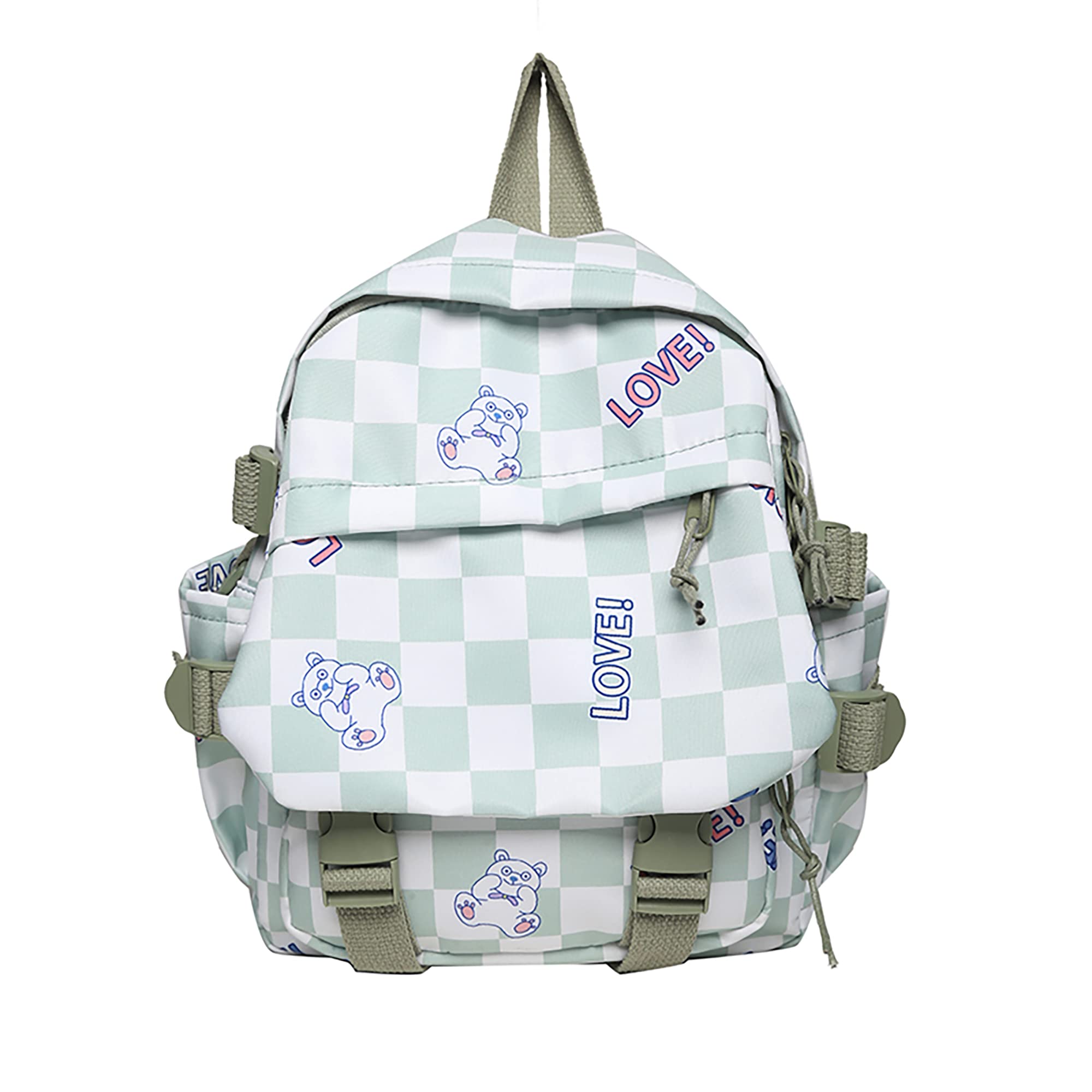 Cute Anime Backpack for Girls - Waterproof Nylon Mini Backpack with Pendant for School & Travel