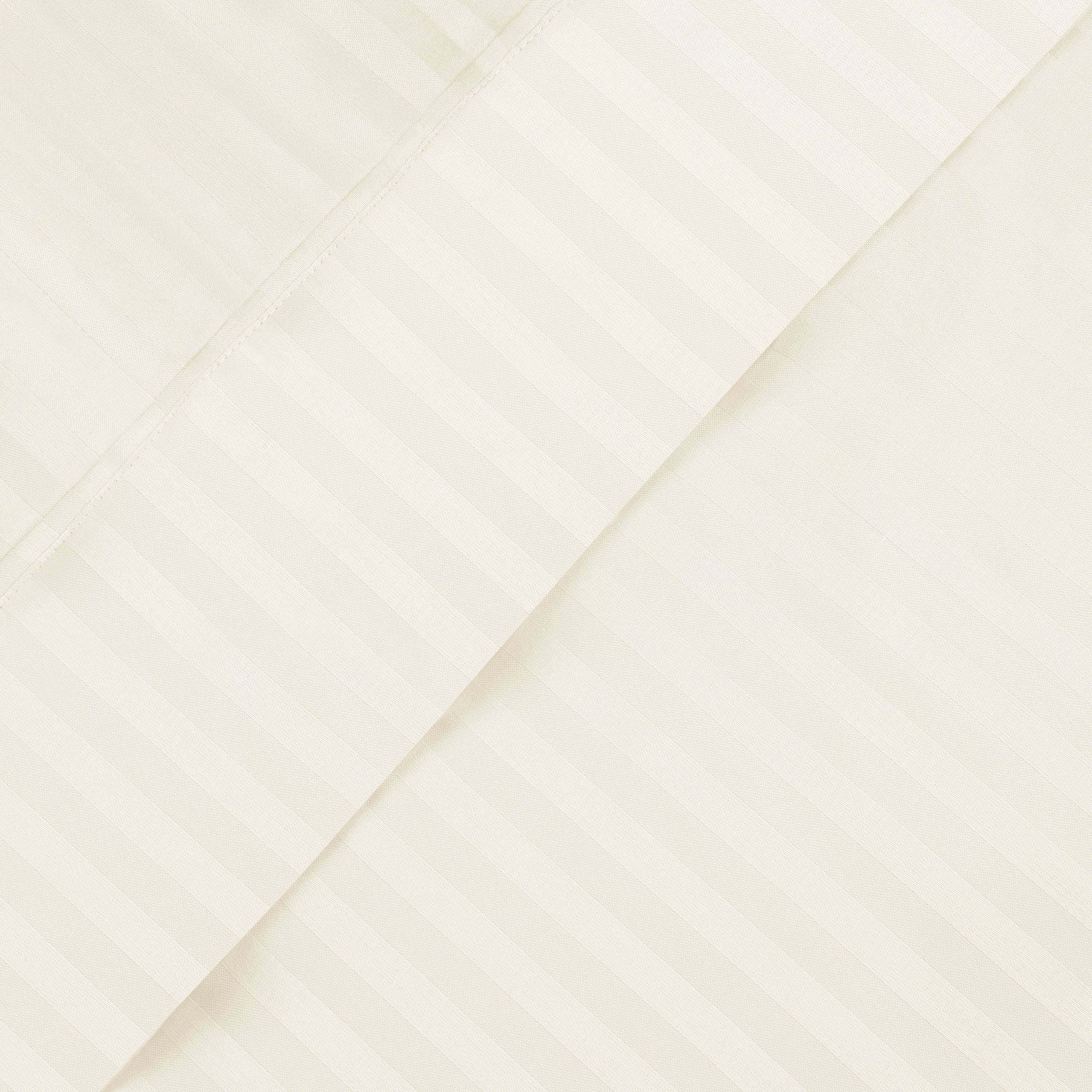 Premium Egyptian Cotton 600 Thread Count Sheet Set - Deep Pocket Fitted, Flat & Pillowcases - Luxury Bedding for Hotels, Home & Guest Rooms