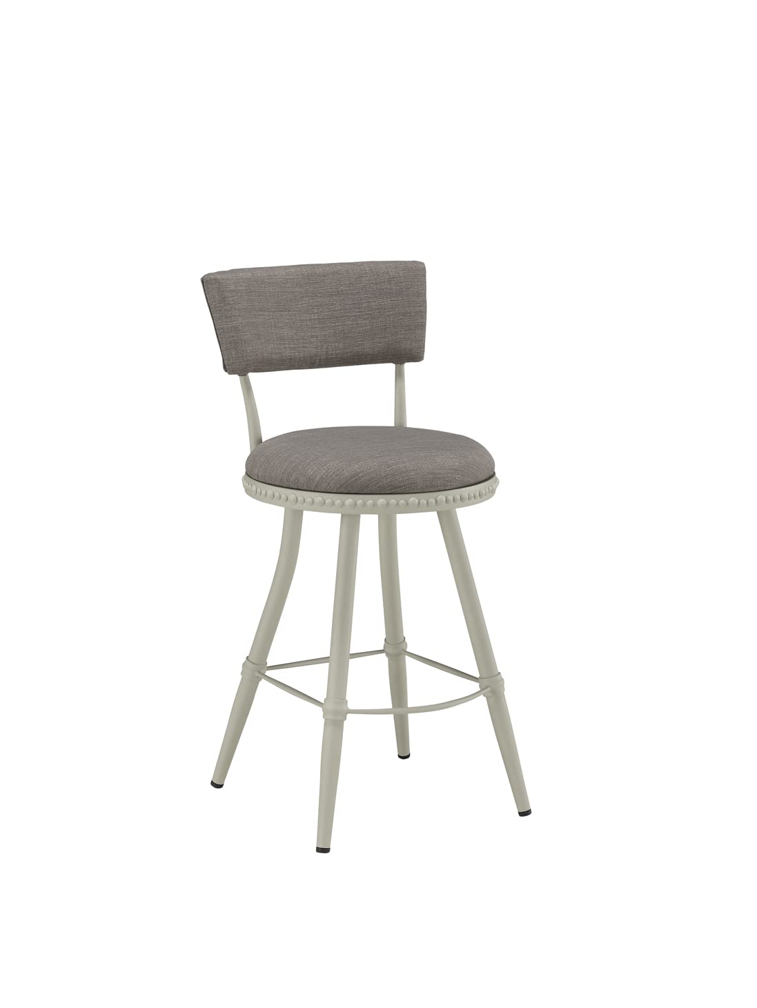 Boraam Benton Adjustable Bar Stool - Light Gray/Beige Finish - Perfect for Kitchen Islands, Breakfast Nooks & Home Bars