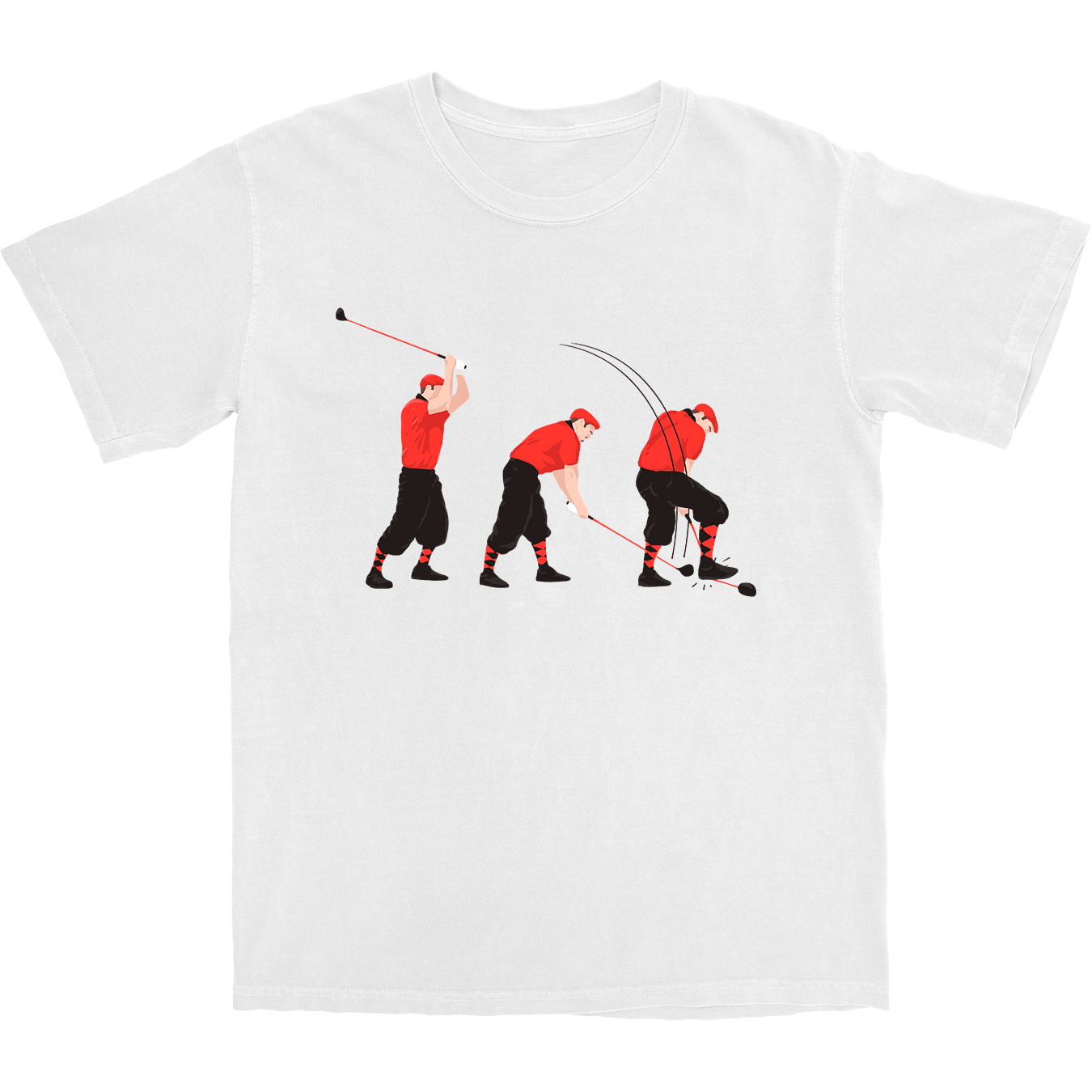 Premium White Golf Drama T-Shirt for Men - Comfortable & Stylish Golf Apparel for Casual Wear & Sports
