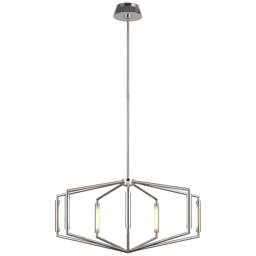 April 30 Low Profile Chandelier - Modern Flush Mount Ceiling Light Fixture for Dining Room, Bedroom & Hallway Lighting
