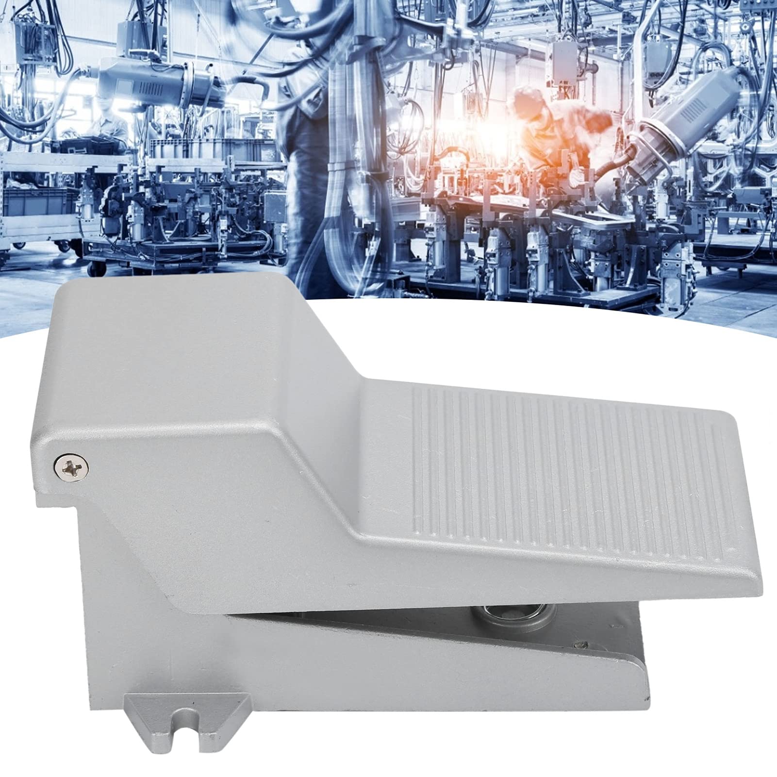 **G1/4 Nonslip Momentary Pneumatic Foot Pedal Valve - 5 Way 2 Position Air Switch for Industrial Machinery, Automation & DIY Projects**    **Usage Scenarios:** Ideal for pneumatic systems, CNC machines, factory automation, and DIY air control applications.