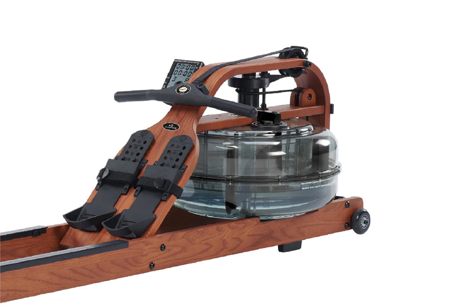 FluidRower Viking 3 Plus Rowing Machine - Premium Brown Home Fitness Equipment for Full Body Workout | Perfect for Home Gym, Cardio Training & Weight Loss