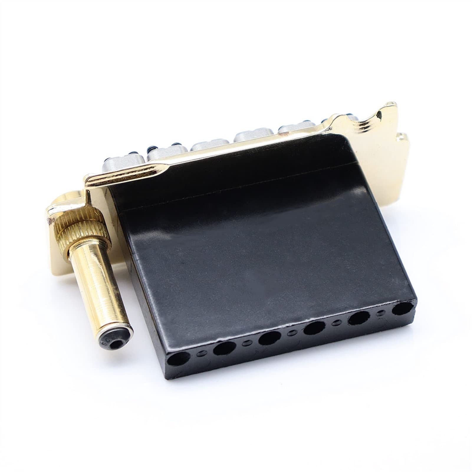 ST Electric Guitar Tremolo Bridge with Stainless Steel Saddles & Zinc Alloy Block - Gold Finish | Perfect for Rock, Blues & Stage Performances
