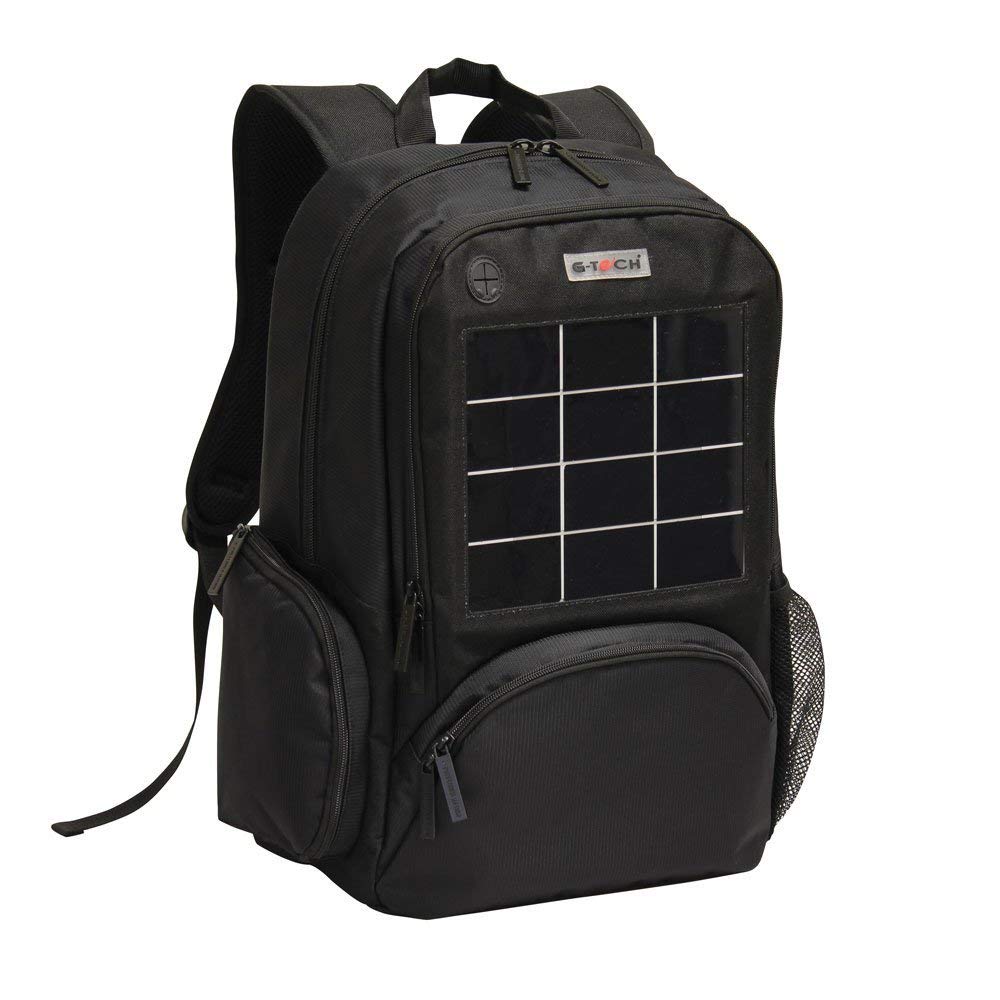 Bellino Preferred Nation Solar Backpack - Waterproof USB Charging Laptop Backpack for Hiking, Travel & Work (Black) | Outdoor Gear & Daily Commute Essential