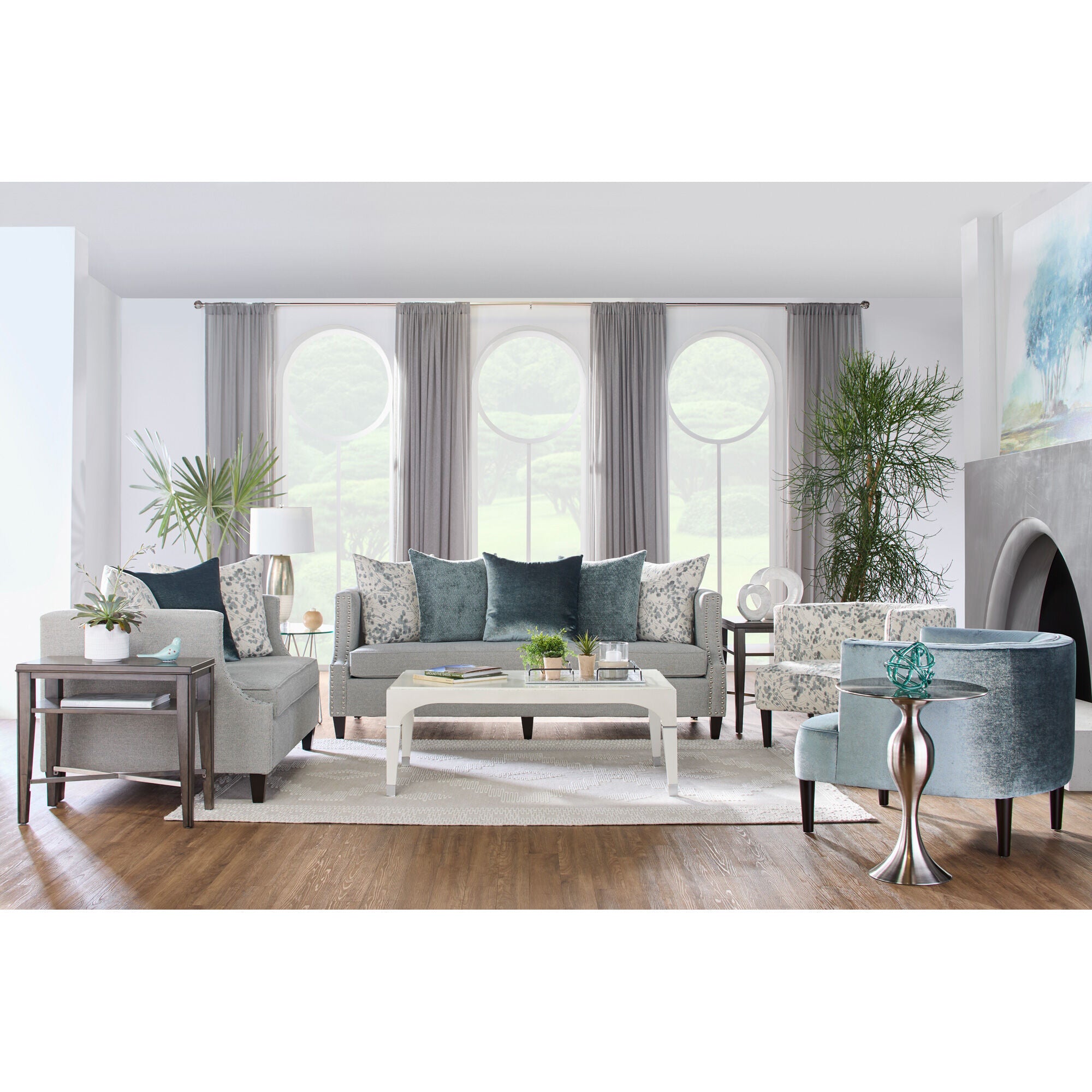 Emma Barrel Chair - Modern Upholstered Accent Chair for Living Room, Bedroom & Office - Stylish Comfortable Lounge Seating for Home Decor