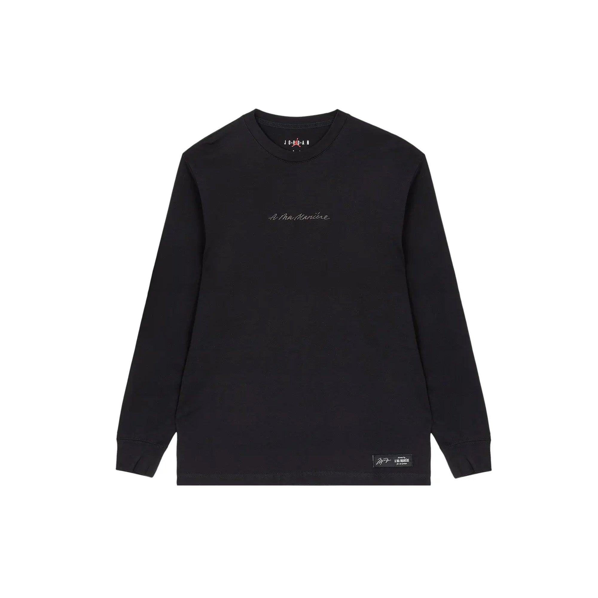 Air Jordan x A Ma Maniere Long Sleeve Tee 'Black' (2022) - Men's Streetwear Fashion for Casual Wear & Sneaker Matching