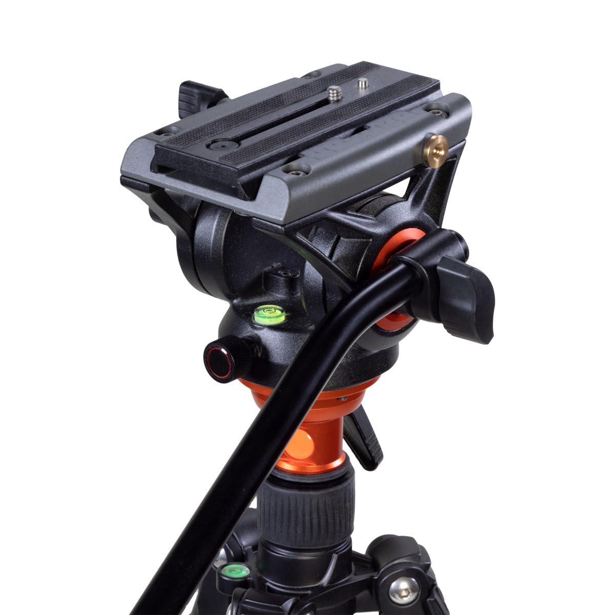 Padcaster 4-Section Carbon Fiber Tripod & Monopod with Fluid Head - Professional Video & Photography Equipment for Vloggers, YouTubers and Content Creators - Perfect for Outdoor Shooting, Live Streaming and Studio Work