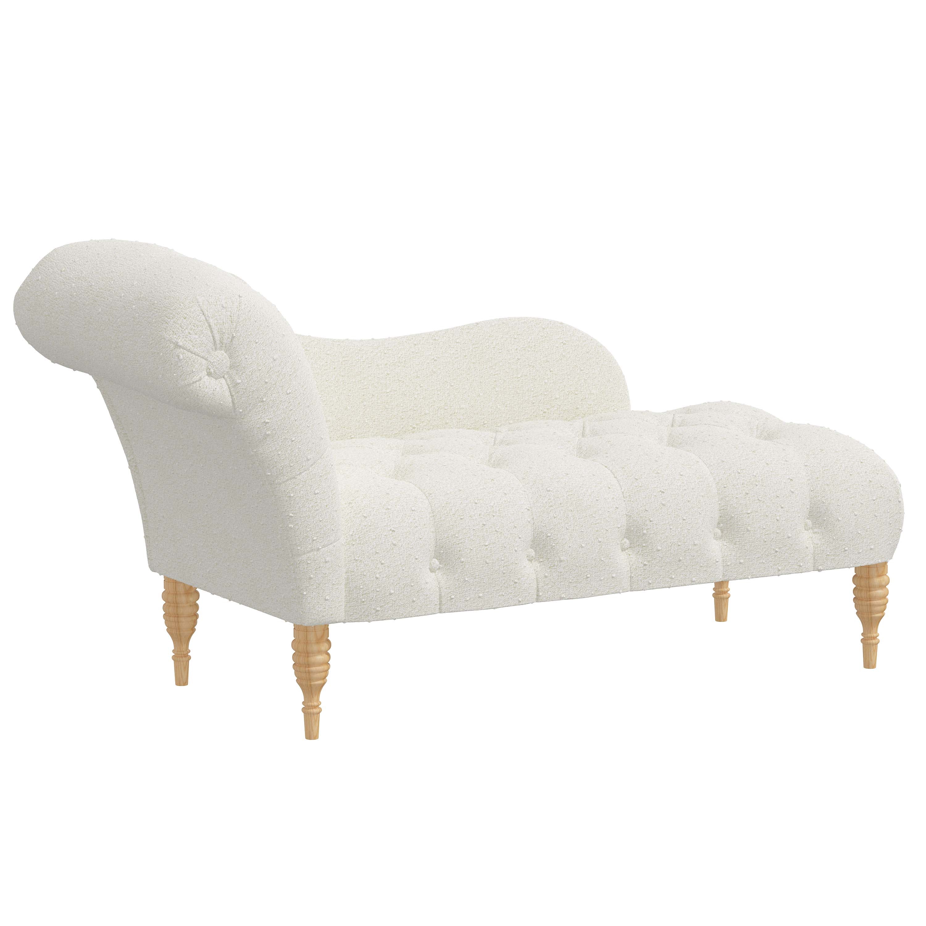 Rowen Chaise Lounge Chair - Modern Accent Furniture for Living Room, Bedroom & Patio - Stylish Upholstered Seating with Wooden Legs - Perfect for Relaxing, Reading & Decorating Your Home