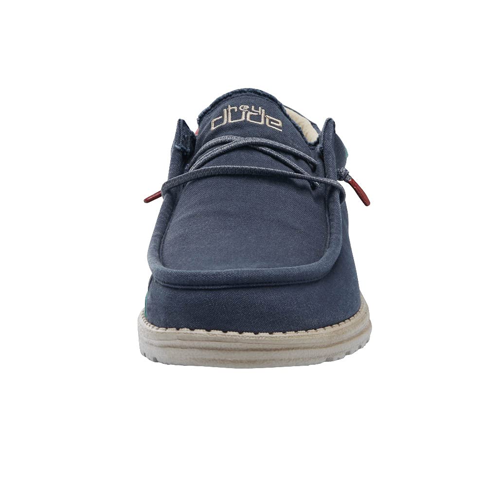 Hey Dude Men's Wally Wash Lace-Up Loafers - Lightweight Comfortable Casual Shoes for Men | Perfect for Walking, Travel & Everyday Wear