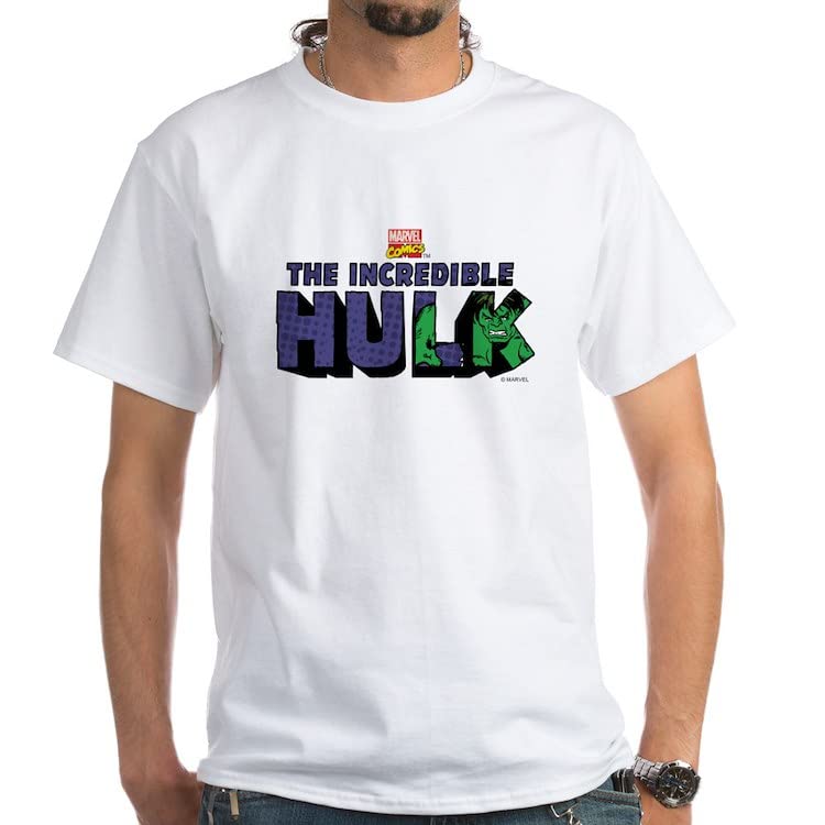 The Incredible Hulk White Cotton T-Shirt for Men - Superhero Graphic Tee for Casual Wear, Cosplay & Marvel Fan Gifts
