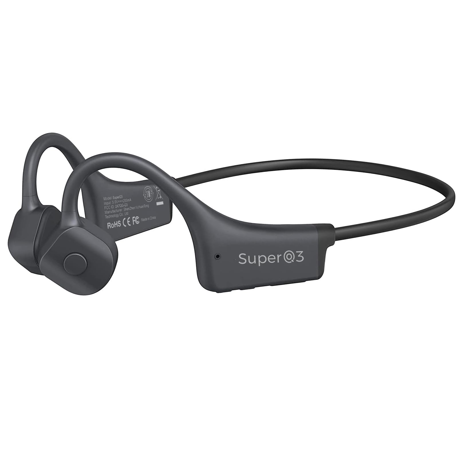 Bluetooth Bone Conduction Headphones - Open Ear Wireless Headset with Built-in Mic, IP67 Waterproof & Noise Canceling - Perfect for Running, Cycling, Hiking, Gym Workouts, and Driving