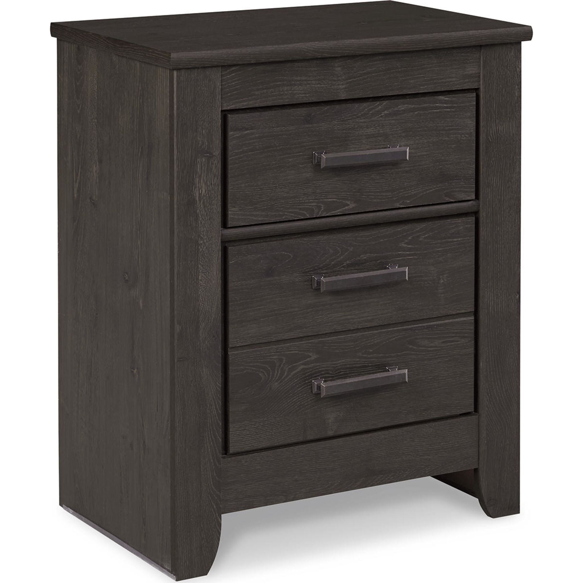 Brinxton 6-Piece Panel Bedroom Set - Queen Size Bed, Nightstand, Dresser & Mirror - Modern Charcoal Finish - Perfect for Master Bedroom or Guest Room Decor