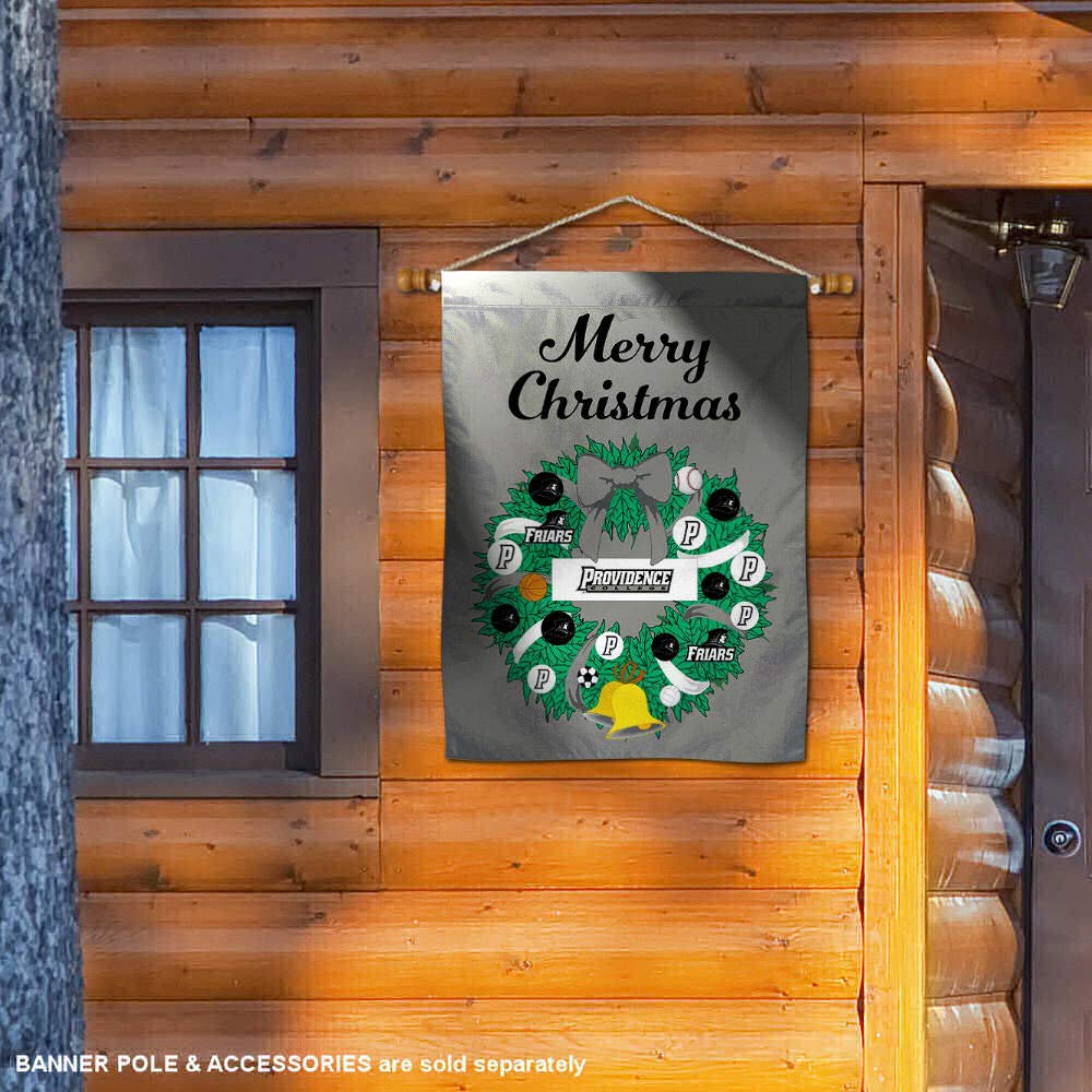 Providence Friars Happy Holidays Christmas Banner Flag - Perfect for Home Decor, Party Supplies & Fan Gifts | College Sports Celebration, Game Day Decorations, Holiday Festivities