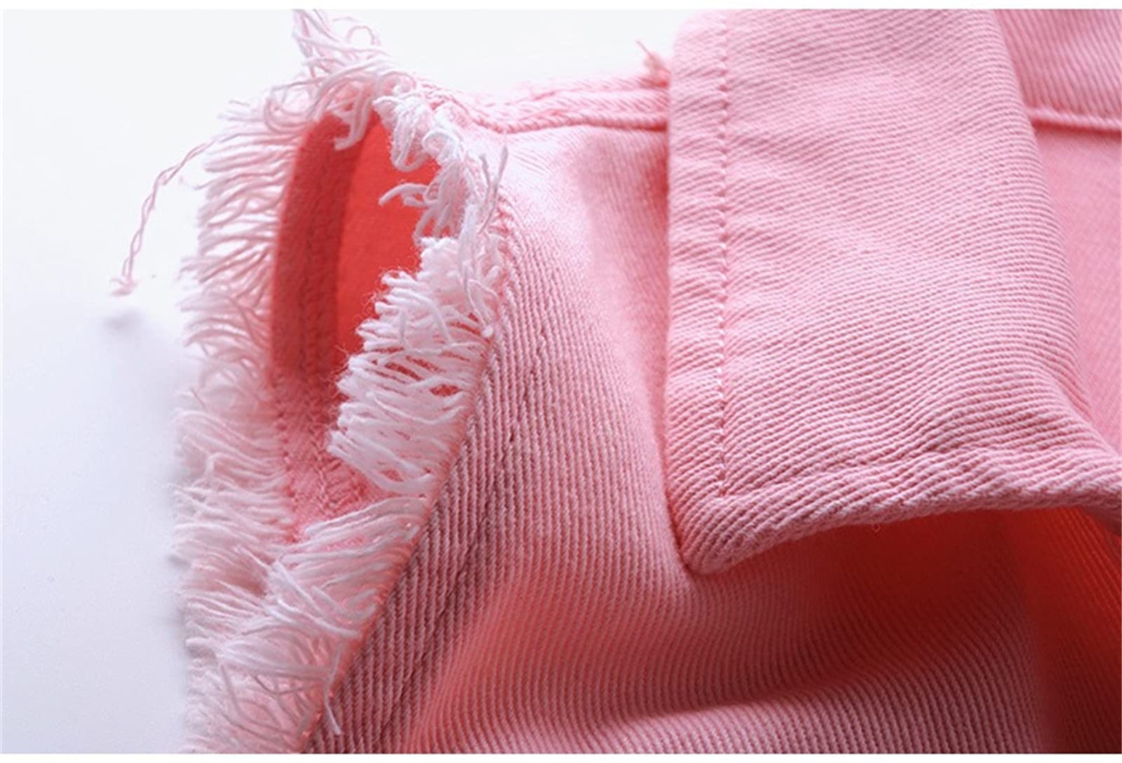 Women's Denim Vest Jacket - Sleeveless Washed Ripped Crop Jacket in Candy Colors | Casual Outfits, Streetwear, Spring & Summer Fashion