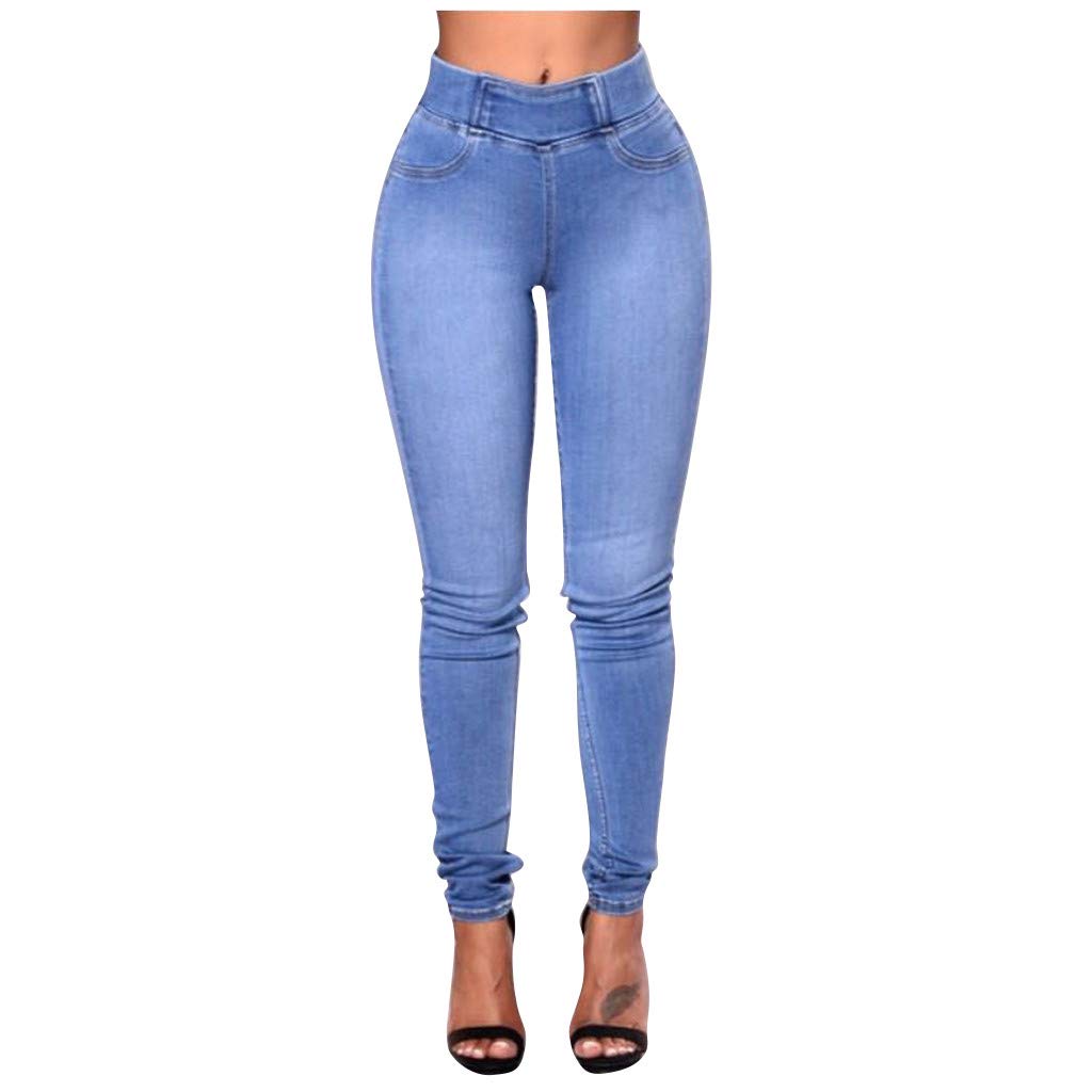Stylish Women's High Waisted Ripped Skinny Jeans - Stretch Destroyed Denim Pants with Slim Fit | Perfect for Casual Outings, Date Nights & Streetwear Fashion