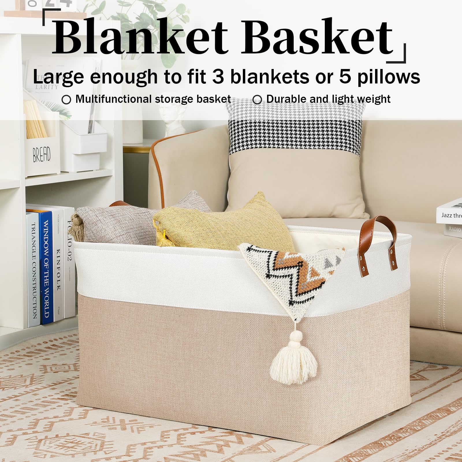 DULLEMELO Extra Large Fabric Storage Bins 22