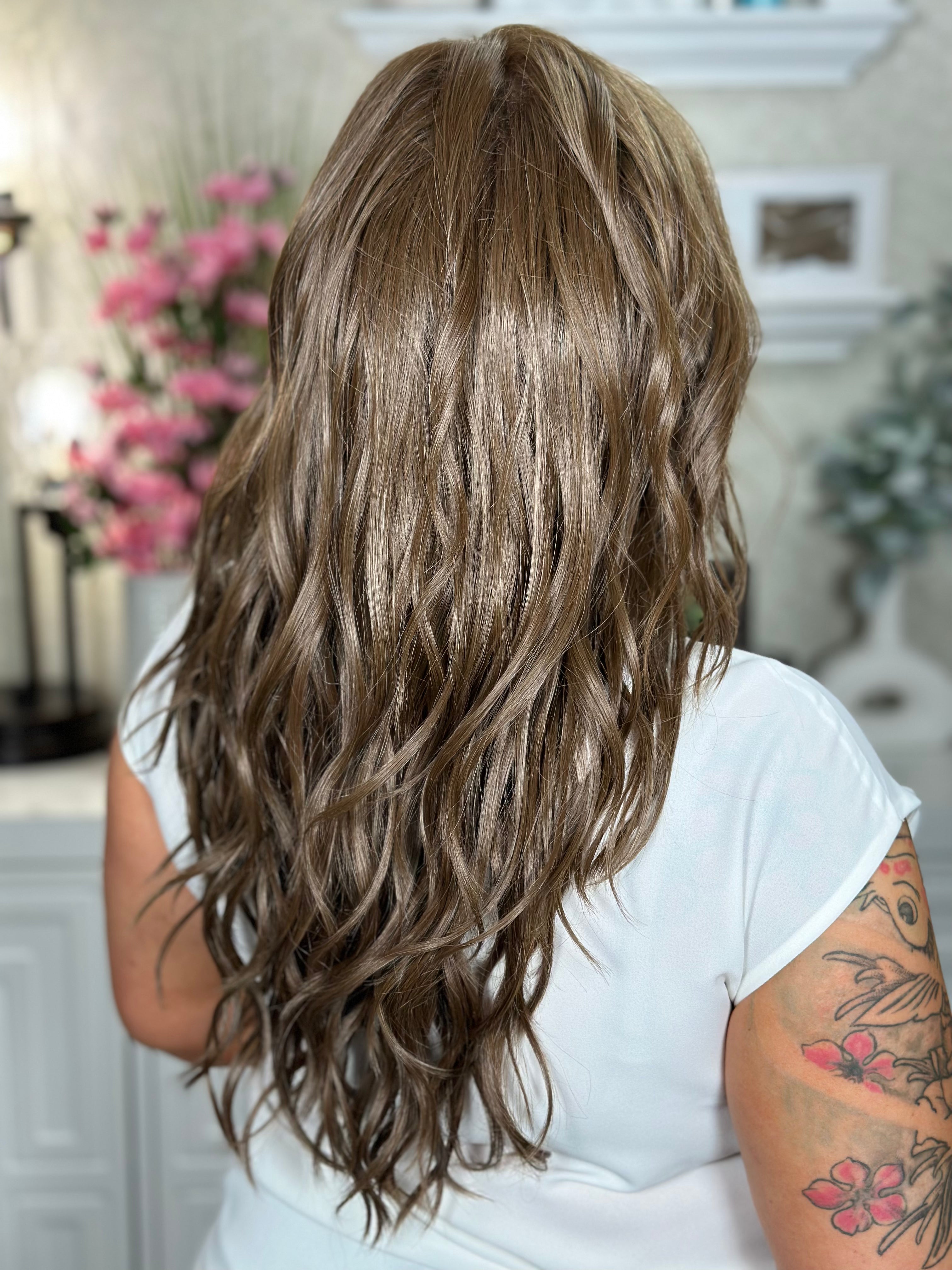 SWEET ROMANCE Medium Brown Wigs - Natural Looking Synthetic Hair for Women | Perfect for Cosplay, Daily Wear & Special Occasions