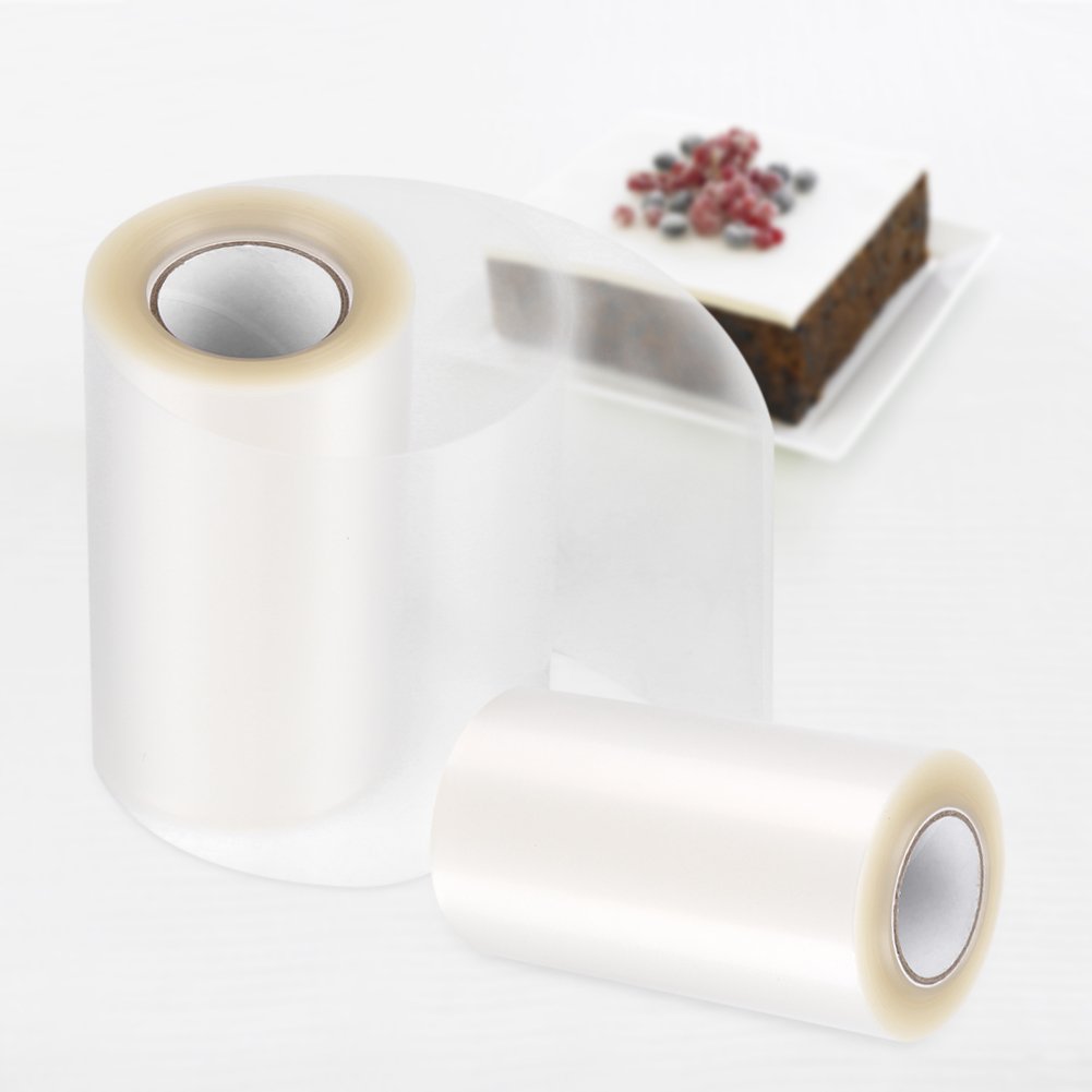 Clear Cake Collar Bands (10cm x 10m) - Transparent Cake Ring Liners for Chocolate Mousse, Baking & Cake Decorating - Perfect for Professional Chefs & Home Bakers