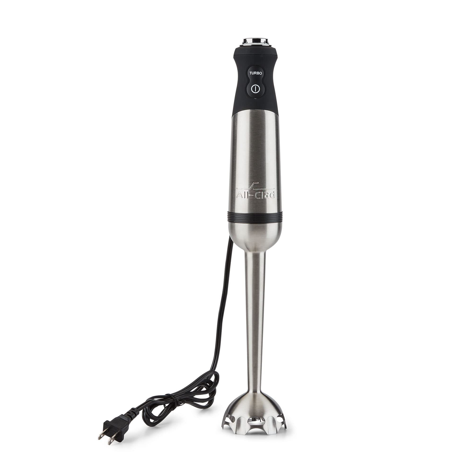 All-Clad Stainless Steel Immersion Blender 600W with Turbo Function - 2-Piece Detachable Hand Blender, Variable Speed Control - Perfect for Smoothies, Soups, Sauces & Baby Food