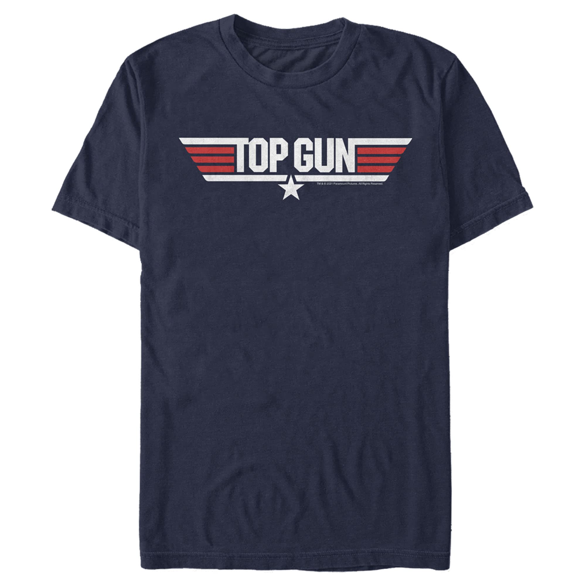Top Gun Movie Logo T-Shirt for Men - Red & White Cotton Tee - Casual Wear, Movie Fan Gift, Street Fashion