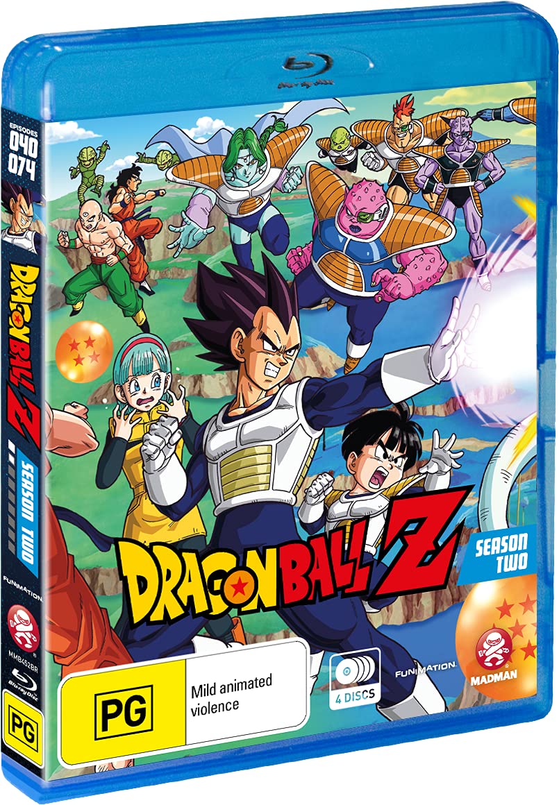 Dragon Ball Z Season 2 Blu-ray Complete Set | English Dubbed & Subtitled | Anime Action Series for Collectors & Fans | Perfect for Home Entertainment & Gift Giving