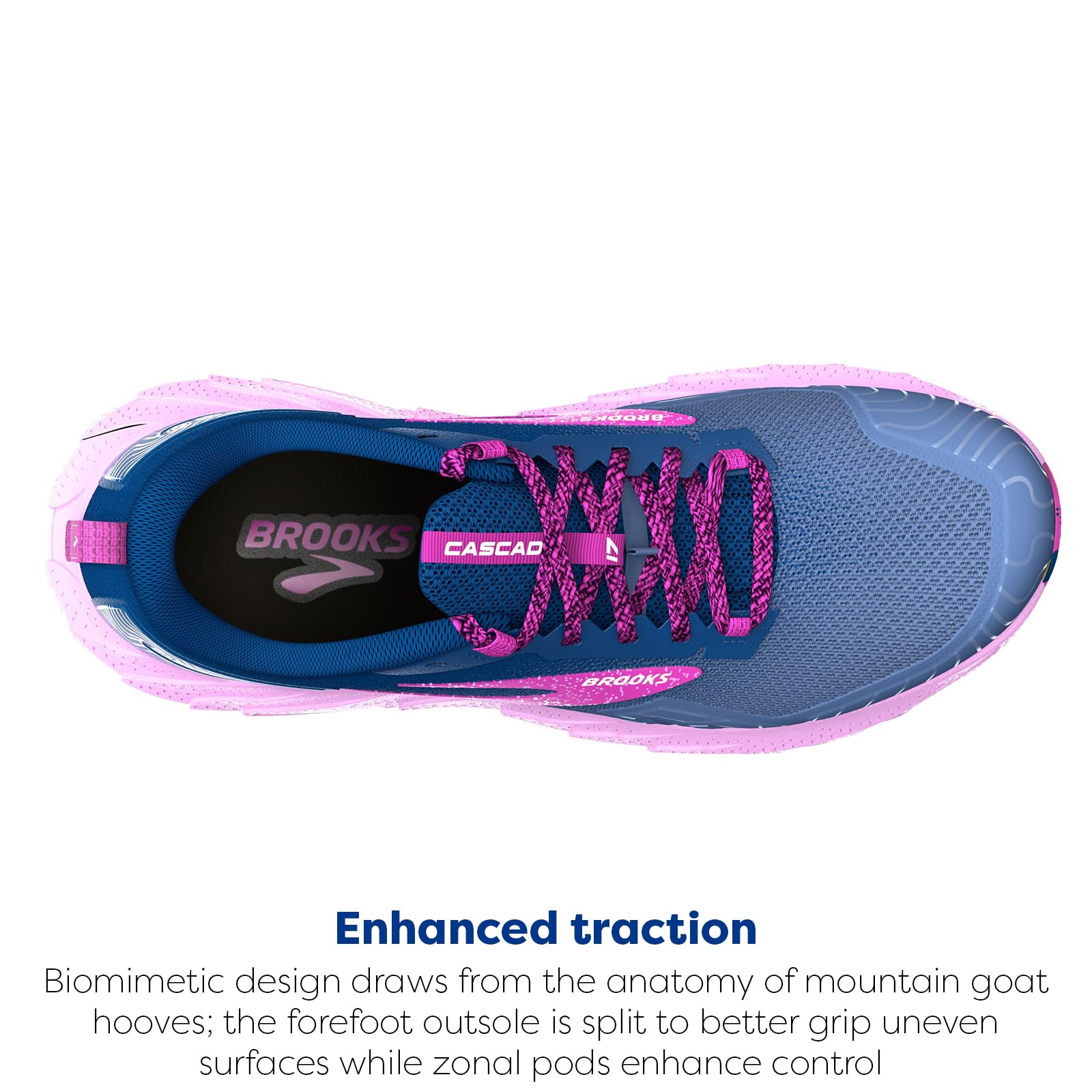 Brooks Women’s Cascadia 17 Trail Running Shoes - Lightweight Hiking & Outdoor Adventure Footwear for Women - Perfect for Trail Running, Hiking, and Mountain Climbing