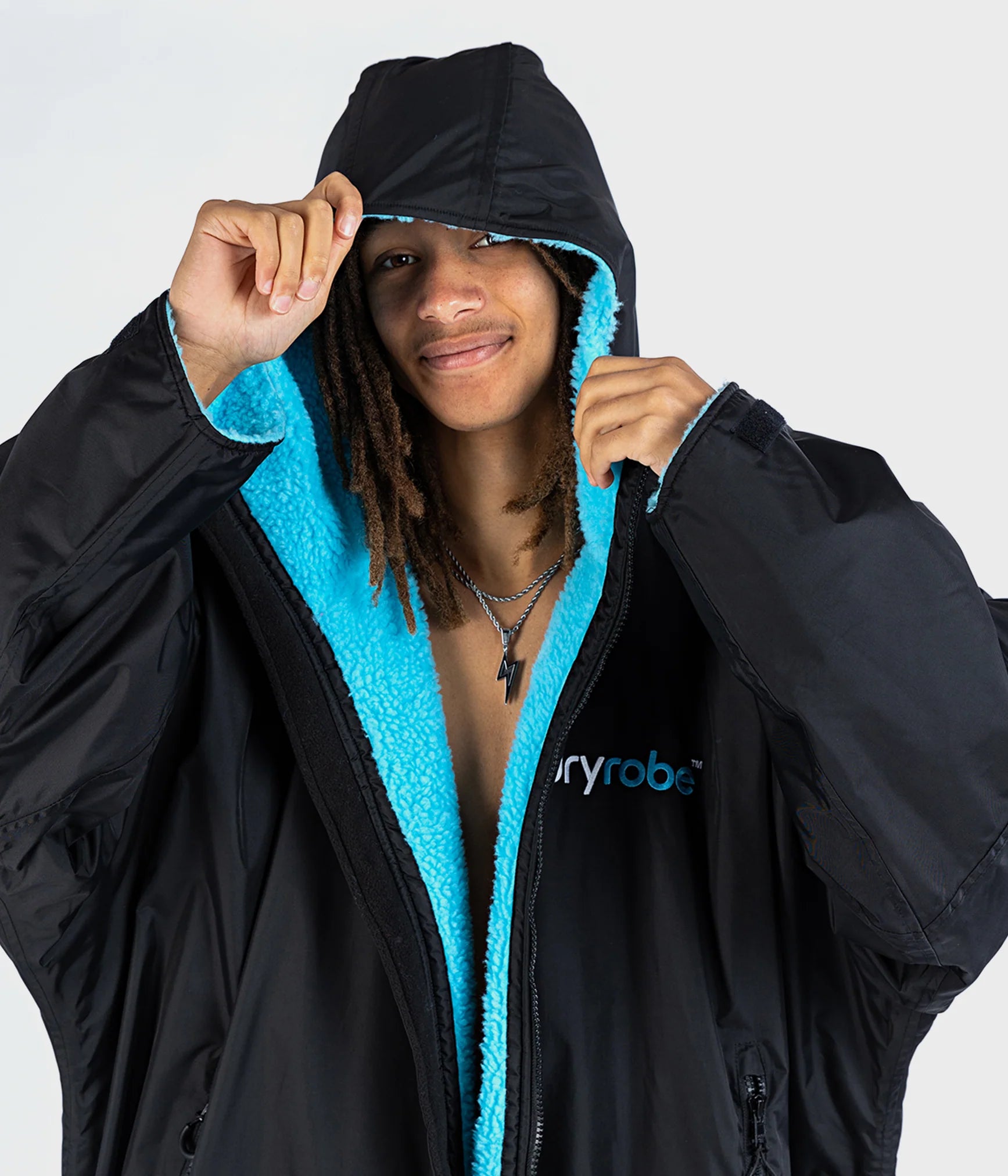 Dryrobe Advance Long Sleeve Changing Robe for Adults - Waterproof & Warm Outdoor Changing Robe for Surfing, Swimming, Camping & Beach Activities