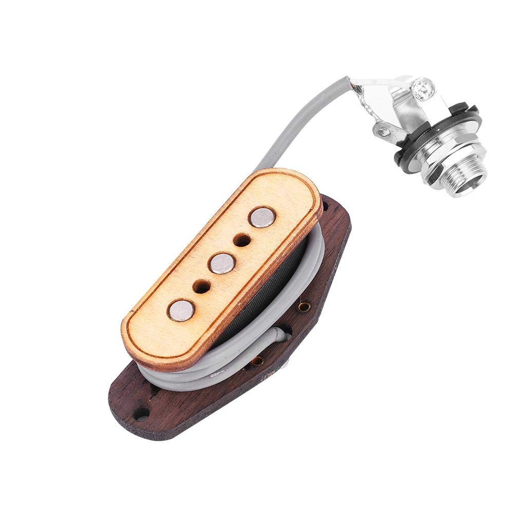 3-String Cigar Box Guitar Pickup - Pre-Wired Magnetic Pickup with Input Jack for Replacement & Repair - Perfect for DIY Guitar Projects & Blues Slide Playing