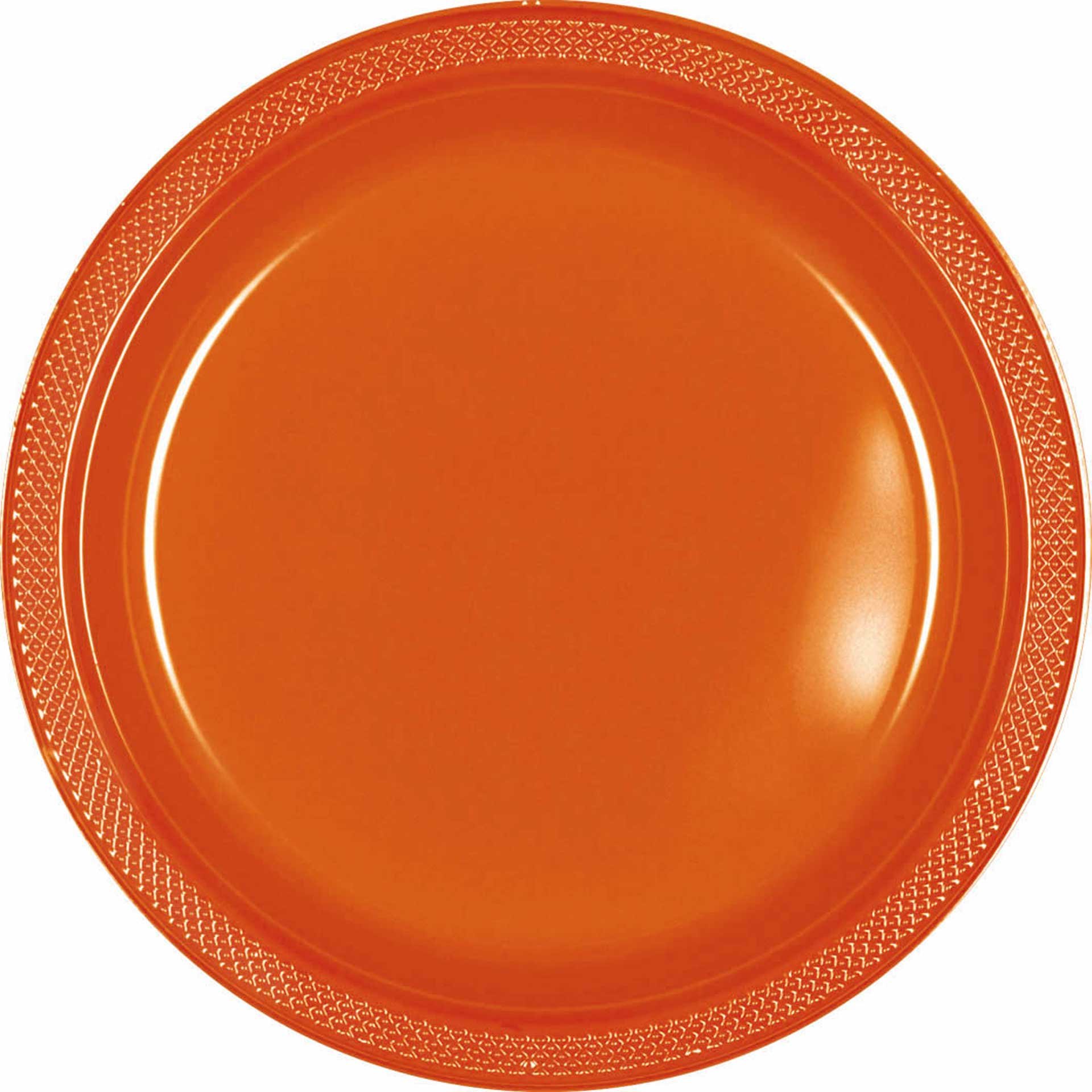 Vibrant Round Orange Peel Plastic Plates - 10 Inch (Pack of 20) - Premium Quality Disposable Plates for Parties, Picnics, BBQs, and Events - Durable and Stylish Tableware for Birthdays, Weddings, and Family Gatherings
