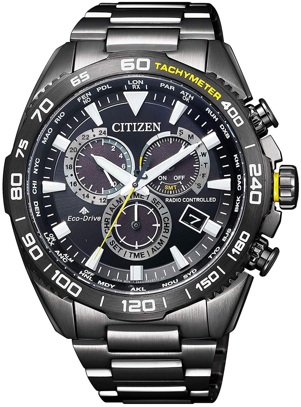 CITIZEN PROMASTER LAND Eco-Drive Men's Watch CB5037-84E - Japanese JDM Direct Flight Model - Durable Outdoor Adventure & Business Casual Timepiece