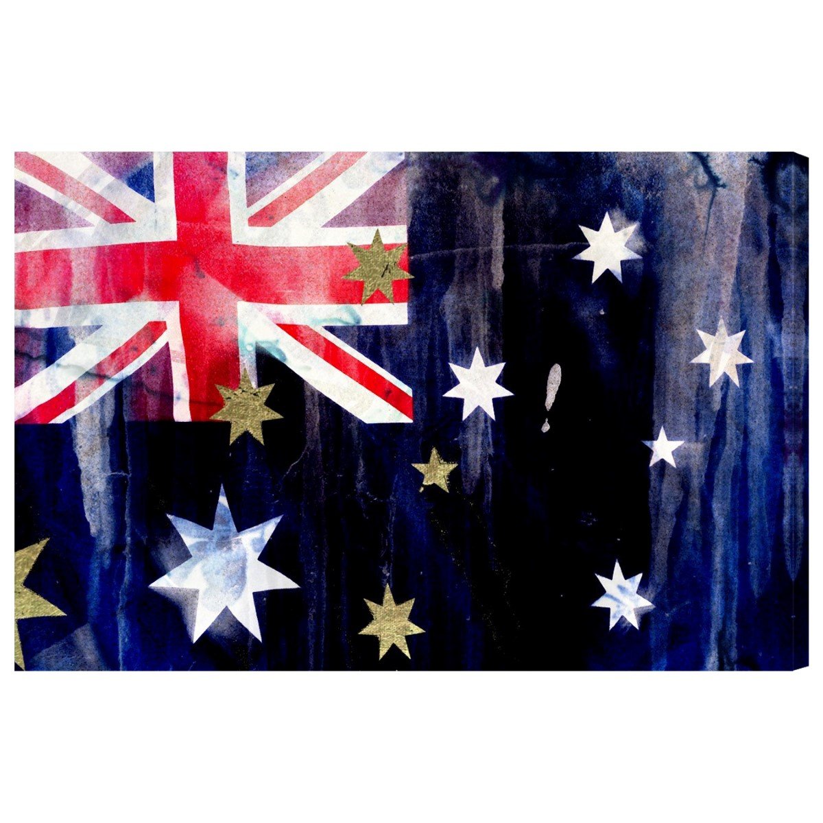 Australian Flag Wall Art Canvas Print by Oliver Gal – Modern Home & Office Decor, Patriotic Gift for Aussie Fans