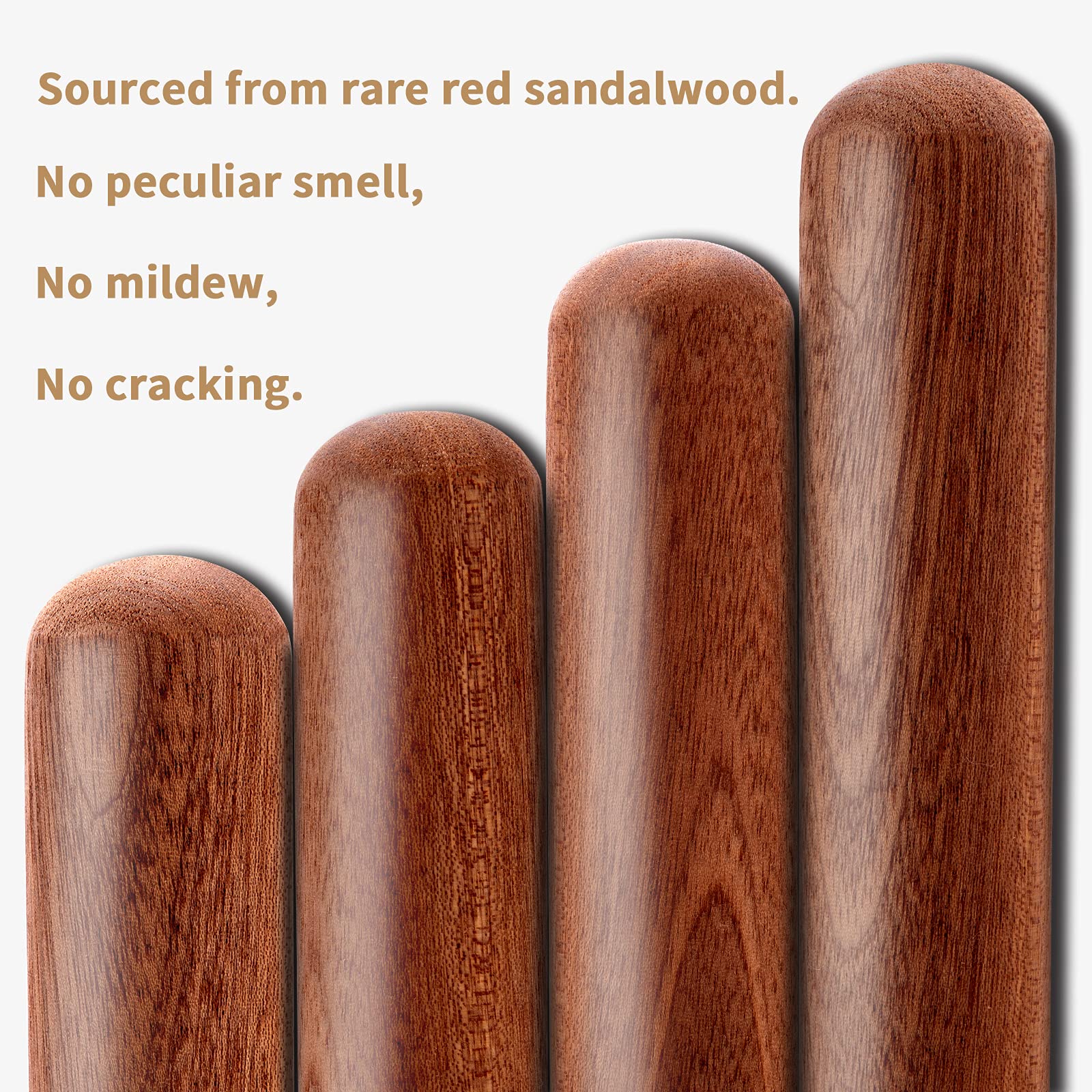 Aisoso 17.7 Inch French Wooden Rolling Pin for Baking - Extra Long Thickened Classic Dough Roller for Pizza, Pie Crust, Cookies & Pastry - Perfect for Fondant Work & Baking Essentials - Ideal for Home Bakers & Professional Kitchens