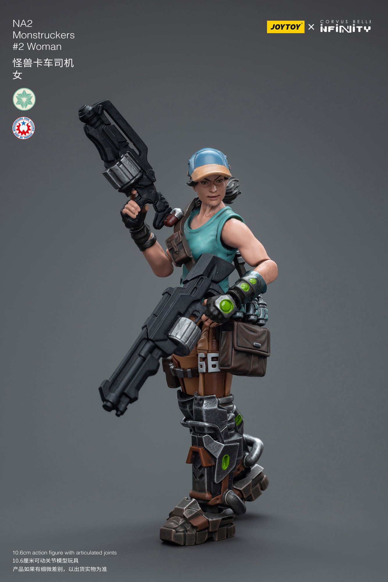JOYTOY 3.75 Inch Action Figure - Infinity NA2 Monstruckers #2 Female Collectible Toy for Adults | Perfect for Display, Collection, and Role-Playing Games