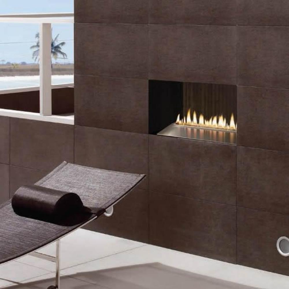 Empire Carol Rose Loft Outdoor Stainless Steel Gas Fireplace Insert - Perfect for Patio, Deck, and Backyard Relaxation