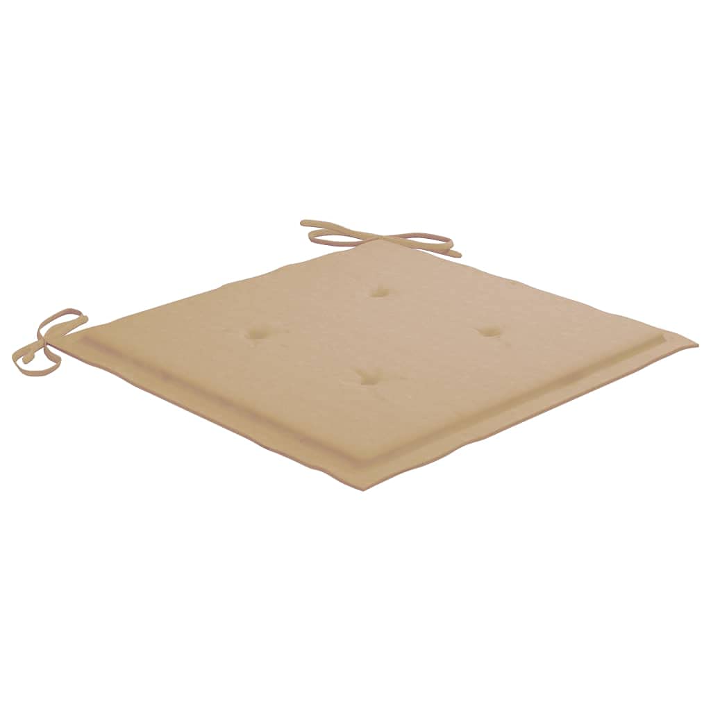 FAMIROSA 6-Piece Beige Outdoor Garden Chair Cushions Set - 19.7