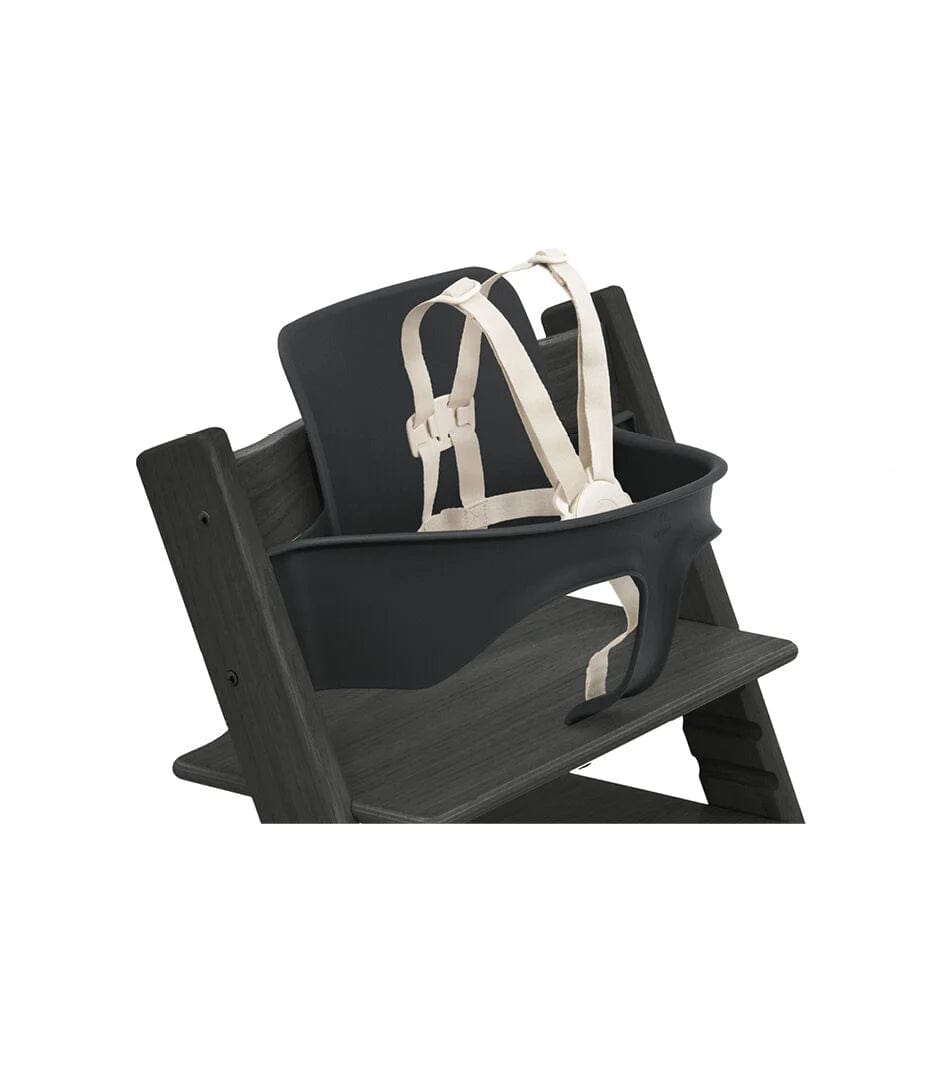 Stokke Tripp Trapp High Chair with Baby Set & Safety Harness - Adjustable Wooden Chair for Toddlers & Infants - Perfect for Dining, Feeding, and Family Mealtime