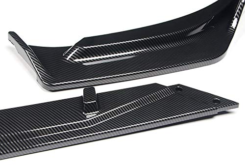 EPARTS Front Bumper Body Kit Spoiler Lip for 2019-2021 Chevrolet Malibu - Painted Carbon Fiber Style - Enhances Aerodynamics & Sporty Look for Street Racing & Car Shows