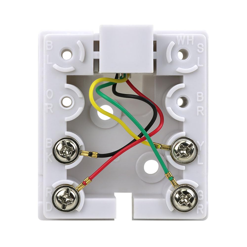 Skywalker Modular Surface Mount Phone Jack - White RJ45 Ethernet Wall Plate for Home & Office Network Installation