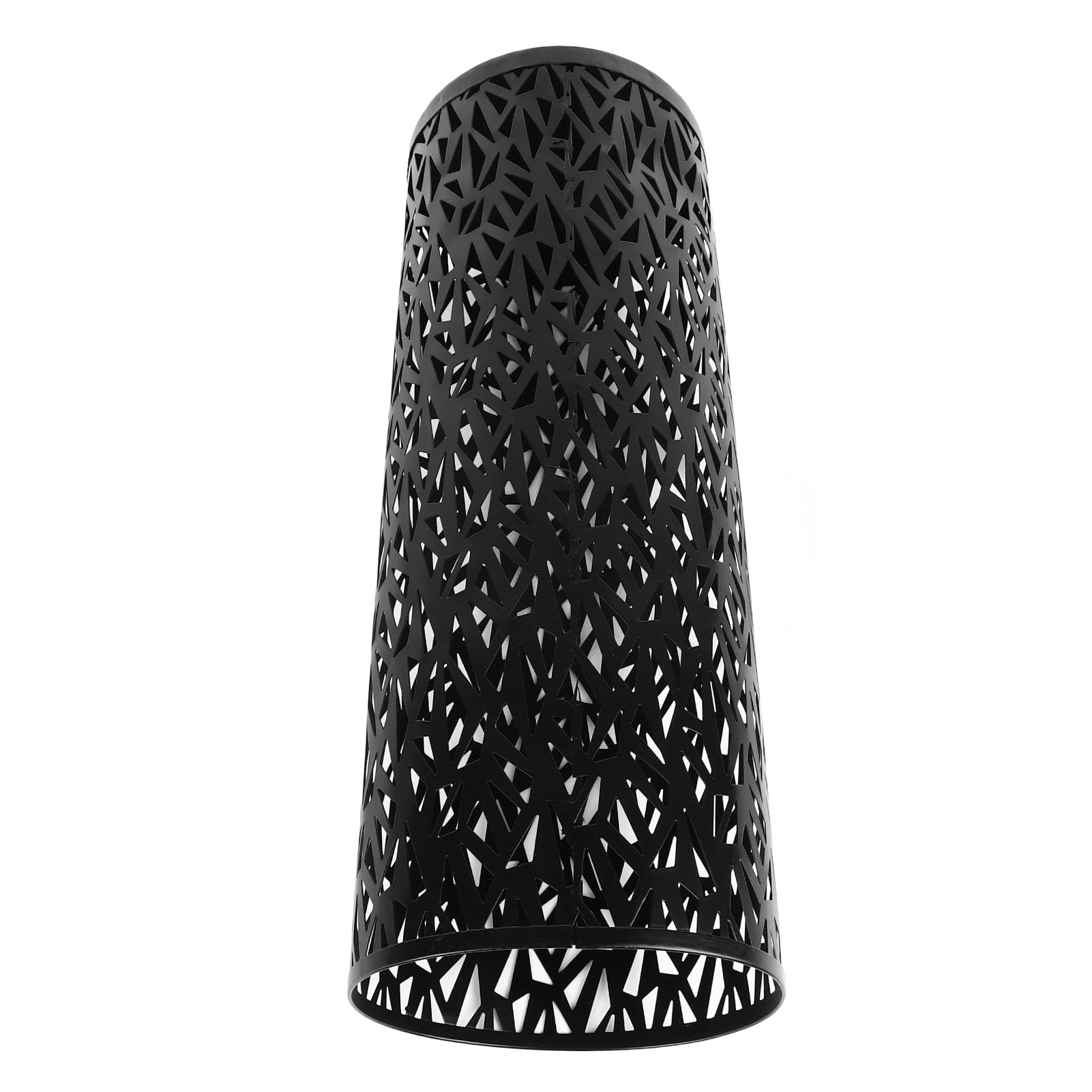 Metal Freestanding Umbrella Stand Holder for Entryway - Hollow Round Design for Home, Hotel & Office - Compact Black Umbrella Organizer Bin - Perfect for Rainy Days & Wet Umbrellas