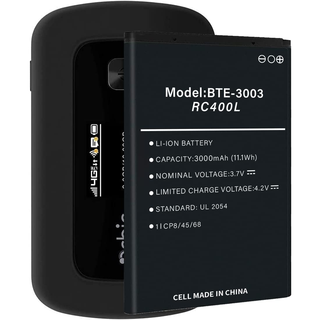 2023 Upgraded BTE-3003 RC400L Battery - 0 Cycle Li-ion Replacement Battery for Verizon Orbic Speed RC400L Mobile Hotspot - Perfect for Travel, Remote Work & Emergency Connectivity