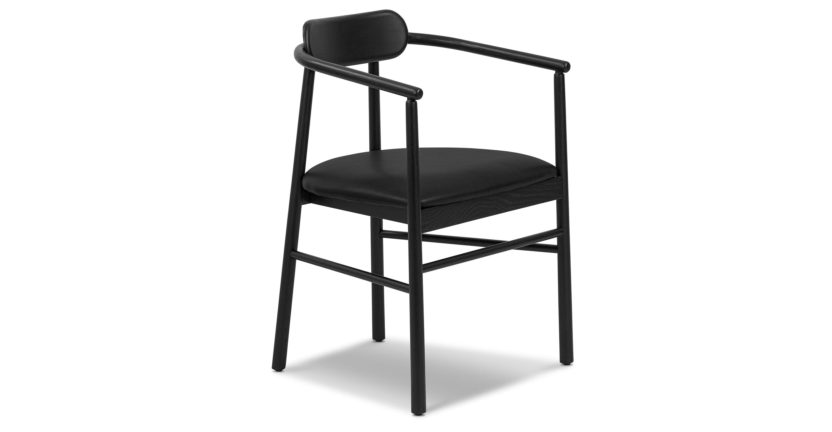 Scanden Modern Dining Chair - Mid Century Wooden Kitchen Chair with Upholstered Seat - Perfect for Dining Room, Kitchen, and Breakfast Nook