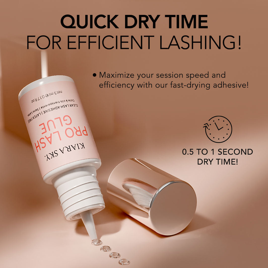 Professional Clear Eyelash Adhesive Glue - Long Lasting, Waterproof, Hypoallergenic for False Lashes - Perfect for Daily Wear, Special Occasions, and Makeup Artists