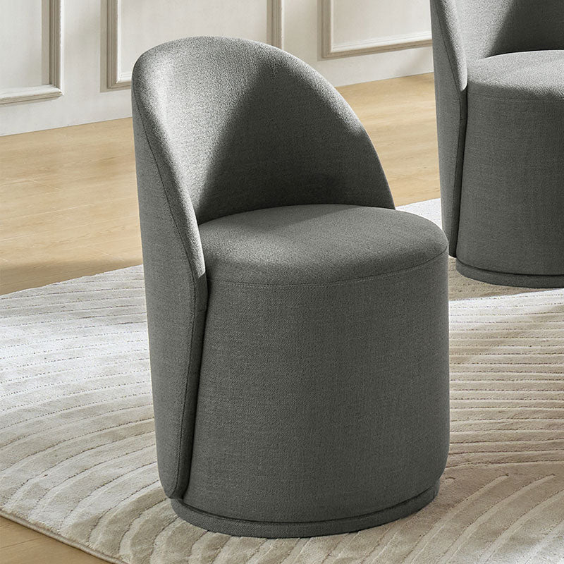 Modern Curved Back Swivel Dining Chair - Ergonomic Comfort for Kitchen, Dining Room & Office - Perfect for Home Decor & Entertaining Guests