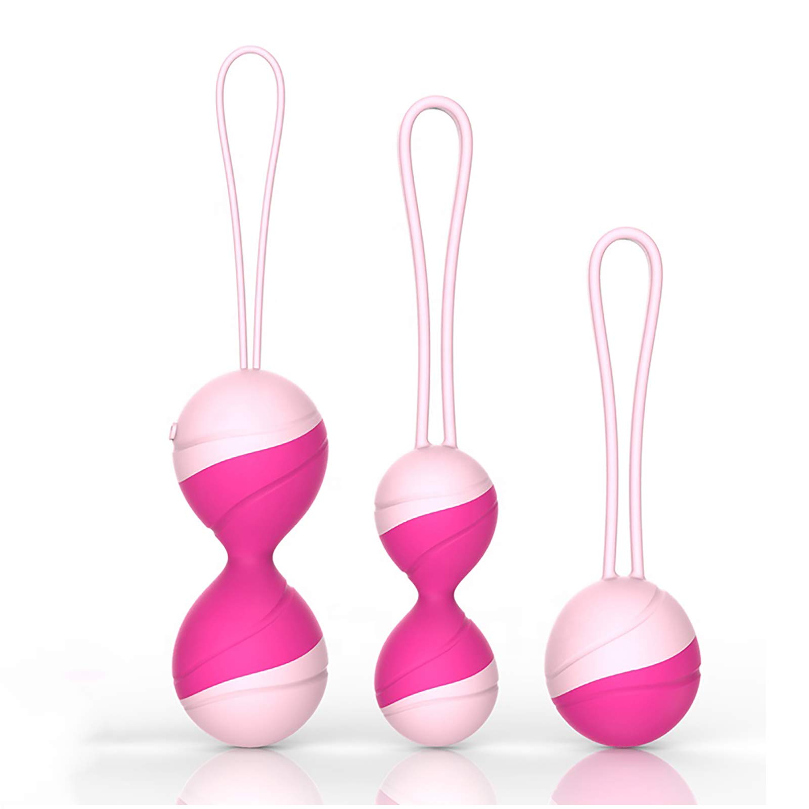 Rechargeable Silicone Kegel Balls for Women - Safe Ben Wa Balls Kegel Exercise Weights & Vaginal Massager for Pelvic Floor Muscle Training, Postpartum Recovery & Intimate Wellness - Perfect for Home Use, Yoga & Fitness Routines
