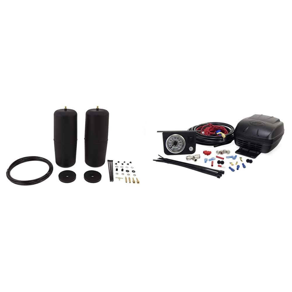 Air Lift 60828HD 1000 Air Springs & 25804 Air Shock Controller Kit for 2019-2021 Dodge Ram 1500 - Heavy Duty Load Support & Smooth Ride for Towing, Off-Roading, and Work Trucks