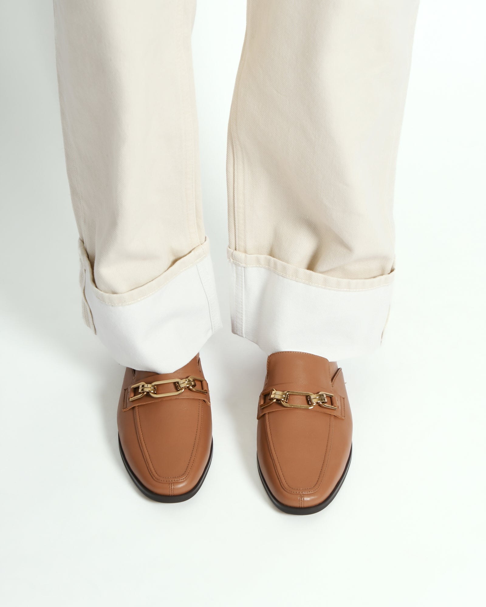 REIGN Loafers for Men - Genuine Tan Leather Slip-On Shoes | Comfortable & Stylish Casual Wear for Office, Travel & Everyday Use