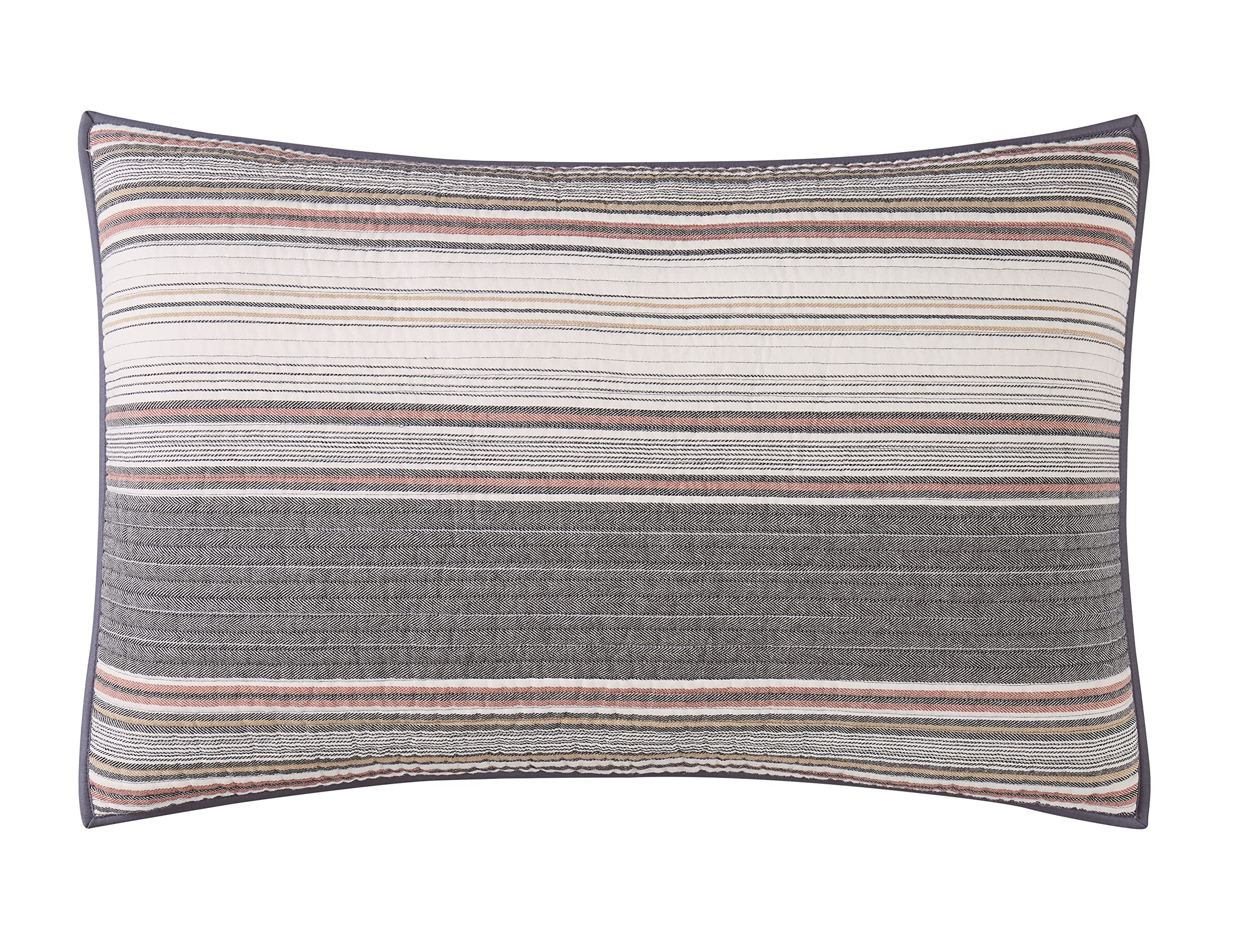 Brooklyn Loom Hudson Stripe Yarn-Dyed 2-Piece Twin/TXL Quilt Set - Soft & Breathable Bedding for Cozy Bedrooms & Guest Rooms