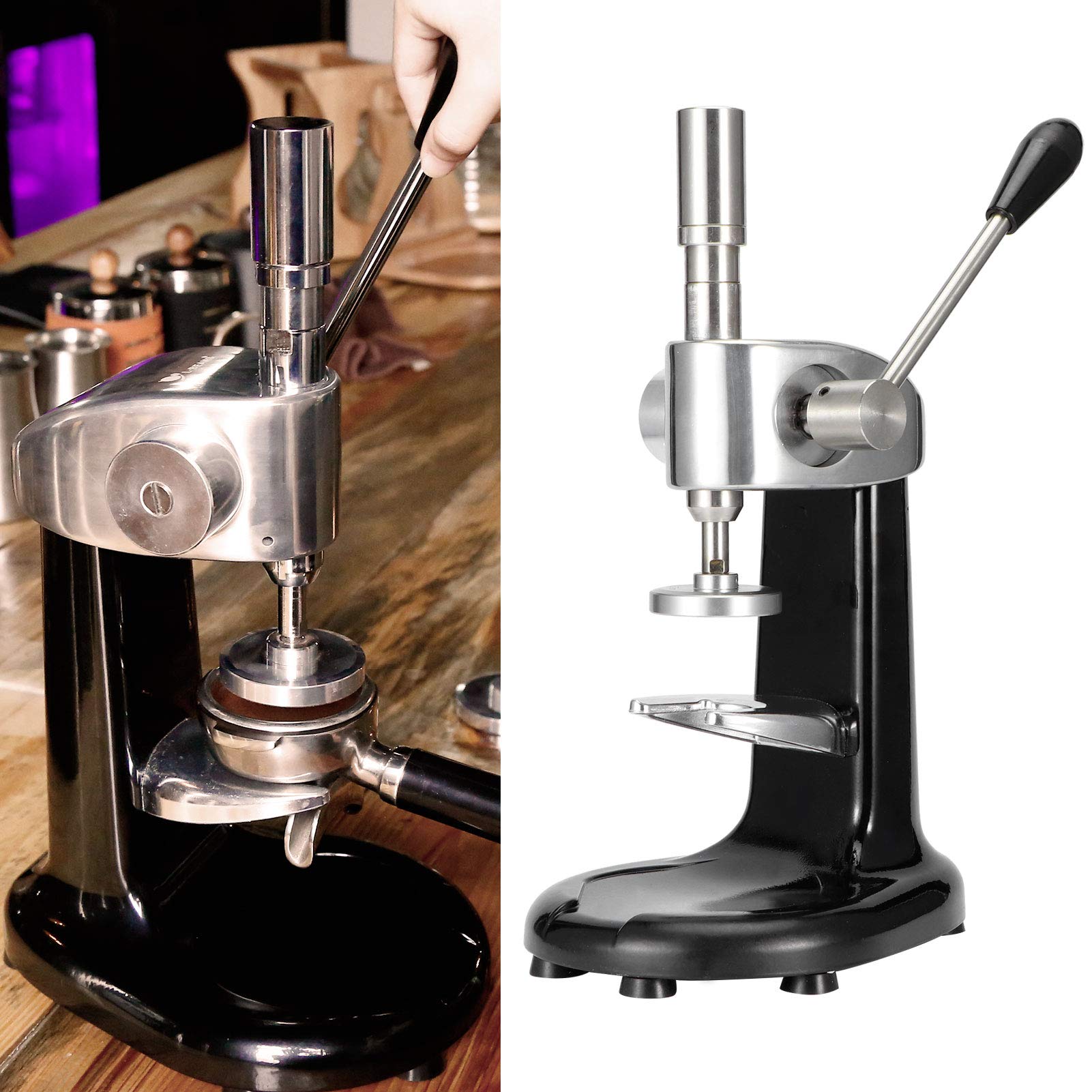 Premium 57.5mm Manual Coffee Tamper - Professional Espresso Press for Baristas & Home Brewing | Perfect for Cafes, Coffee Shops & Home Baristas