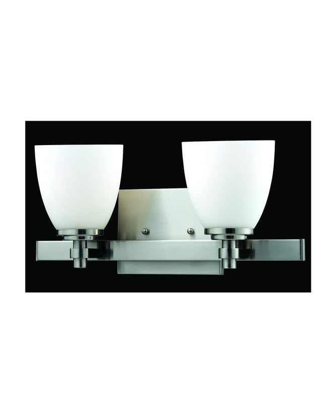 Z Lite Lighting 1902 2V BN Brushed Nickel Bathroom Vanity Light Fixture - 2 Lights Wall Sconce for Bathroom Mirror, Powder Room & Dressing Area